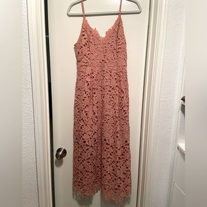 ASTR Lace A Line Midi Dress, size L